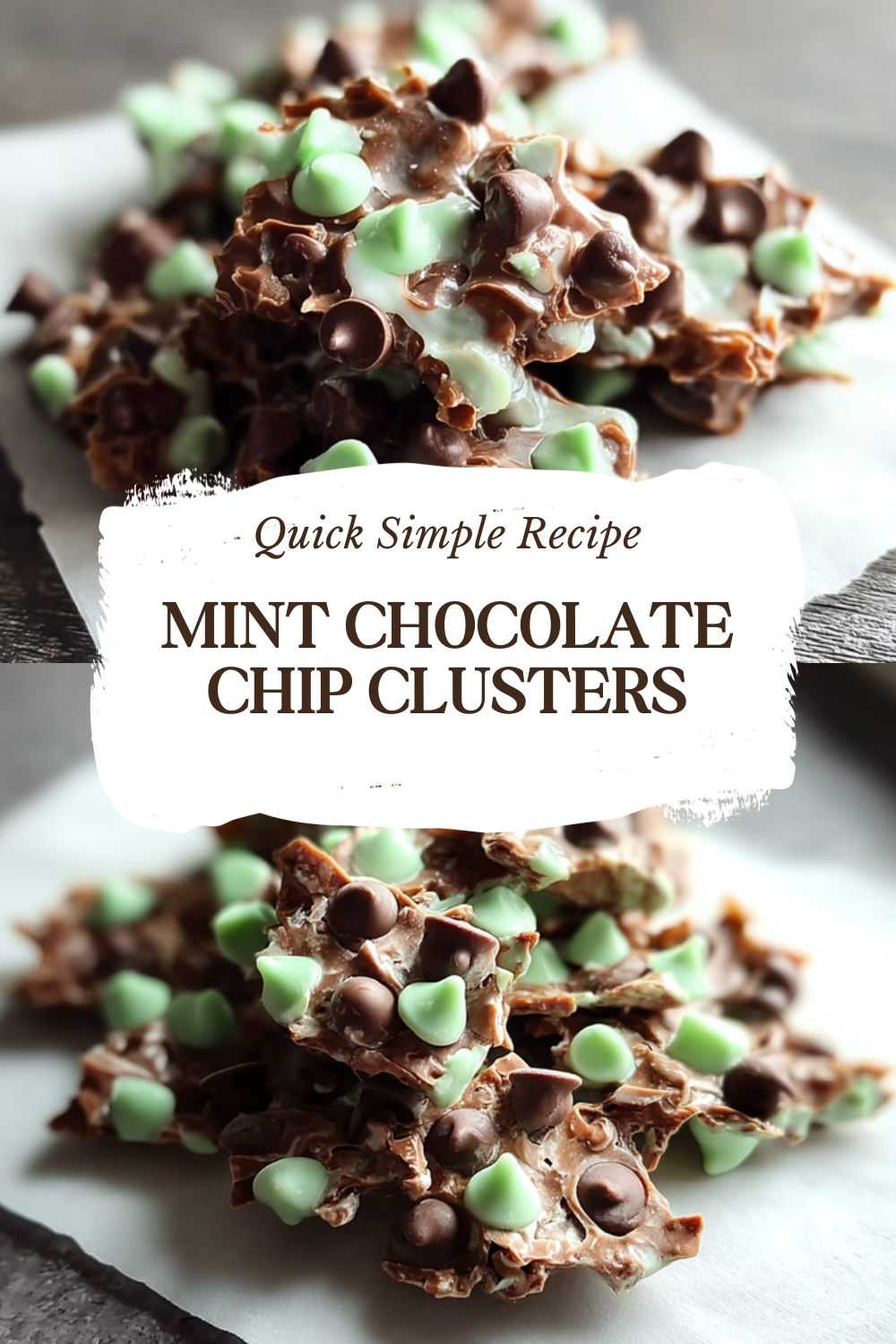 No Bake Mint Chocolate Chip Clusters Recipe With Easy Ingredients 7 Mint Chocolate Chip Clusters