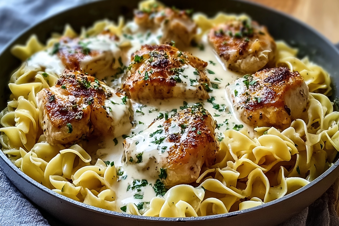 One-Pan Chicken With Creamy Buttered Noodles Recipe 6 One Pan Chicken With Buttered Noodles