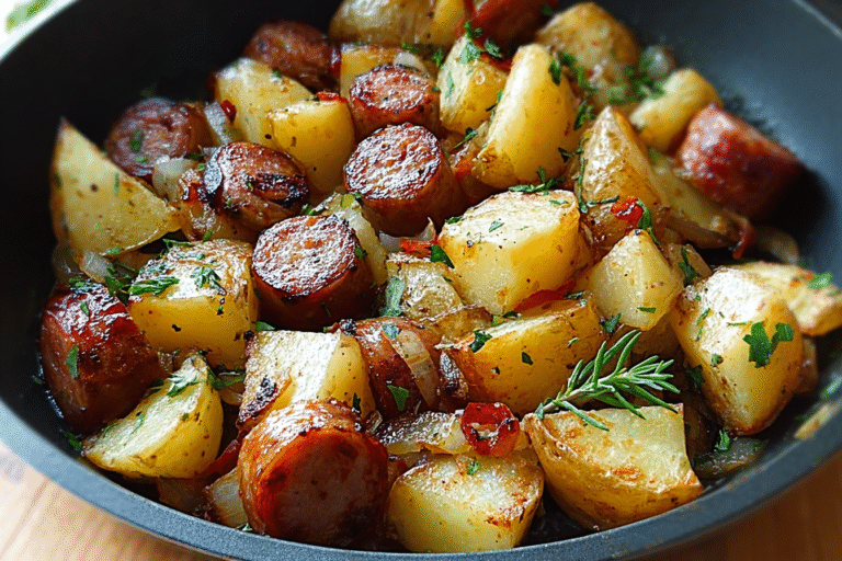 Pan Roasted Sausage And Potatoes Skillet 68.Png