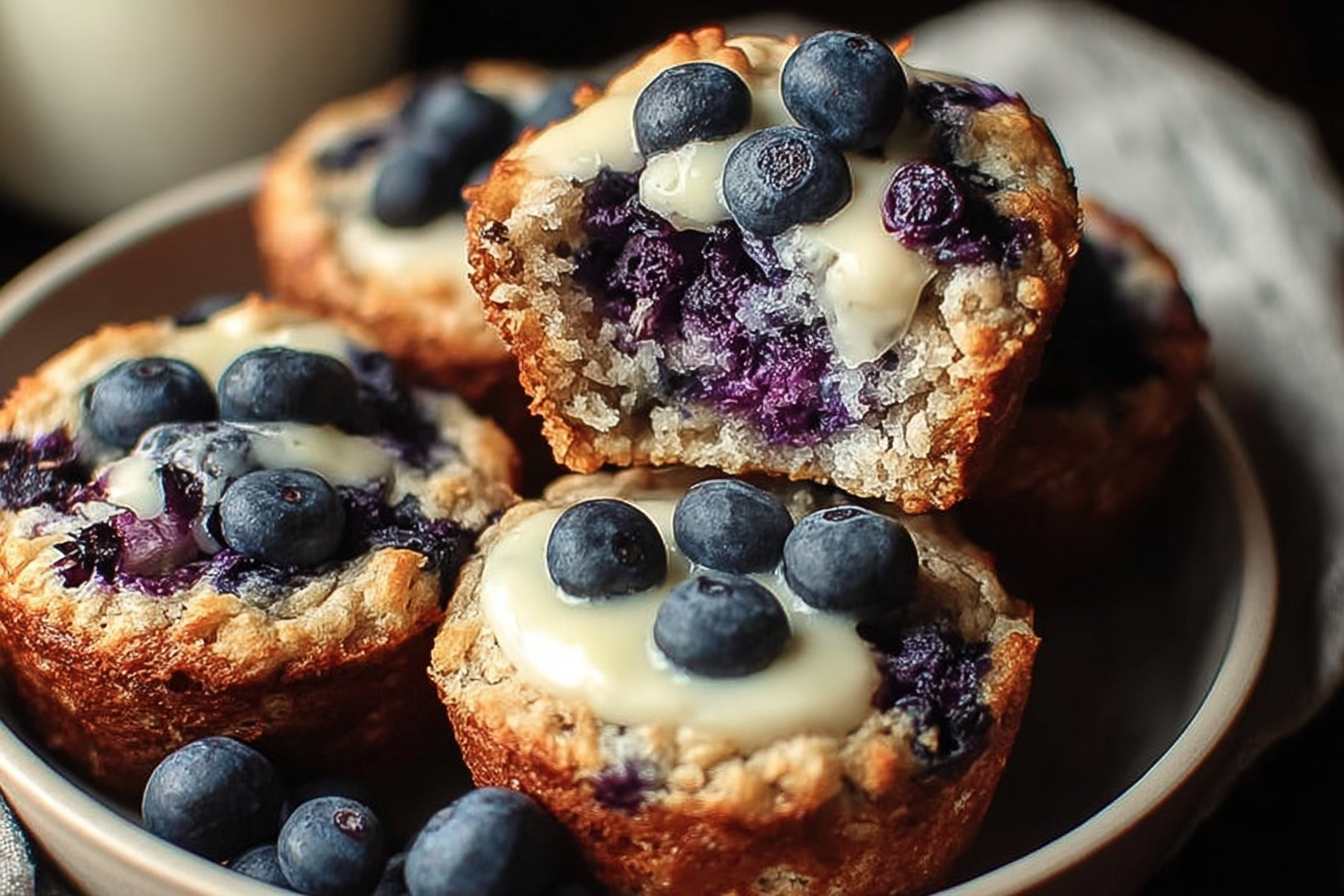 Protein Packed Blueberry Cottage Cheese Muffins