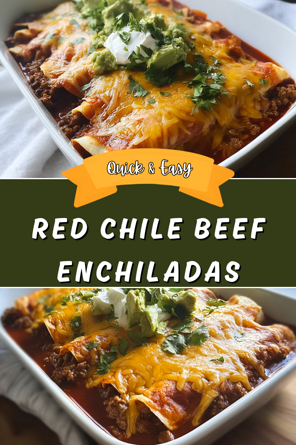 Red Chile Beef Enchiladas