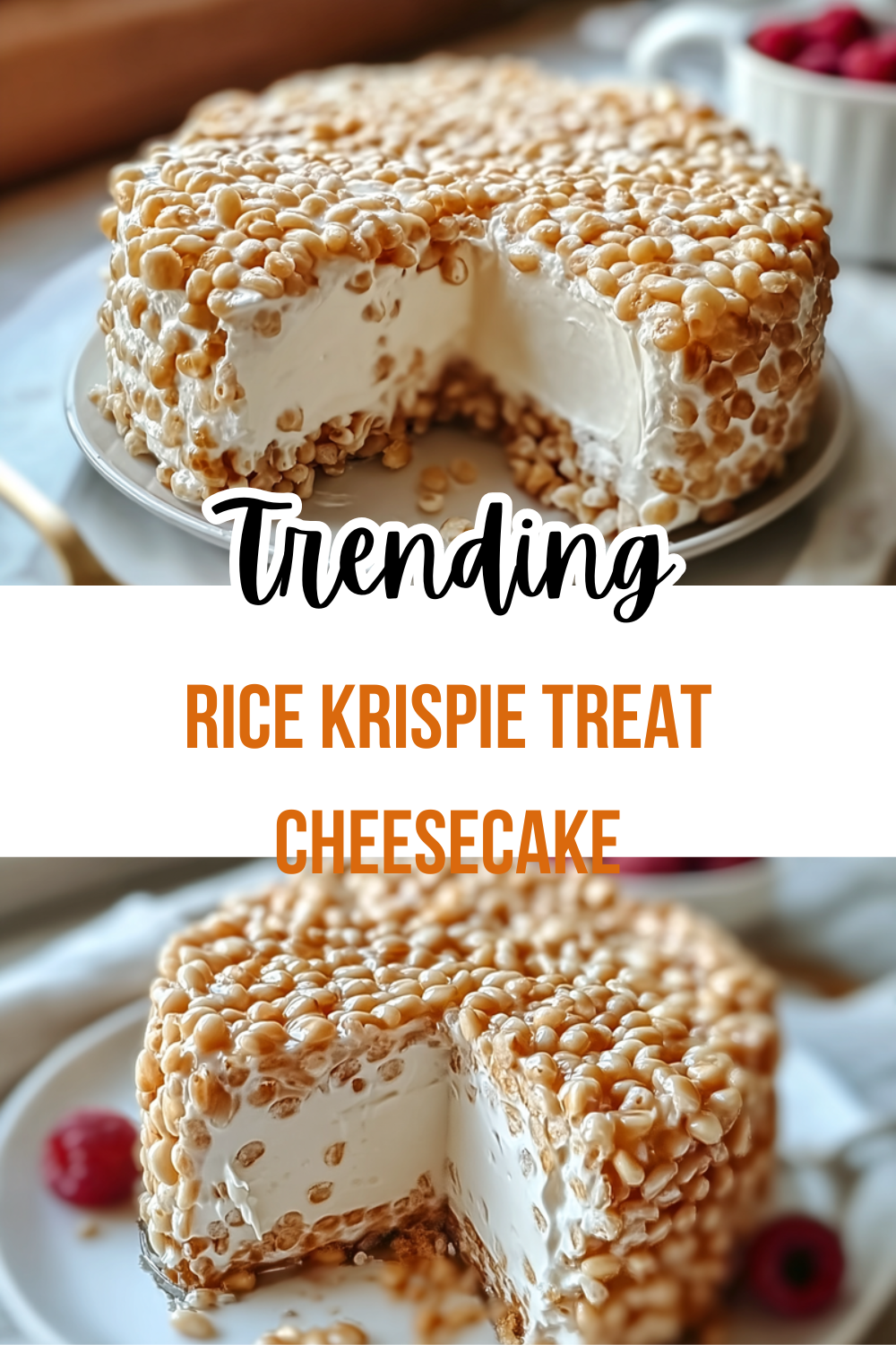 Rice Krispie Treat Cheesecake