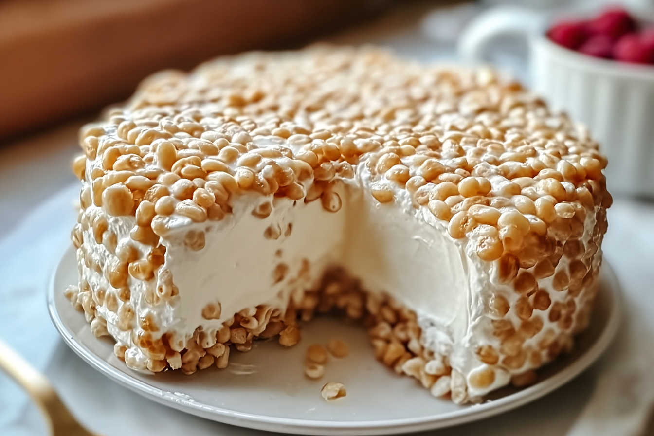 Rice Krispie Treat Cheesecake