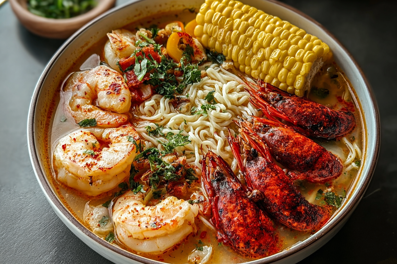 Southern Seafood Boil Ramen