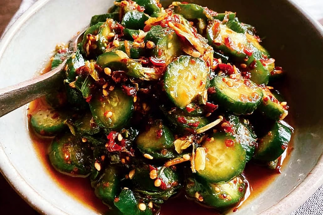 Spicy Asian Cucumber Salad With Fresh Herbs And Tangy Dressing 6 Spicy Asian Cucumber Salad