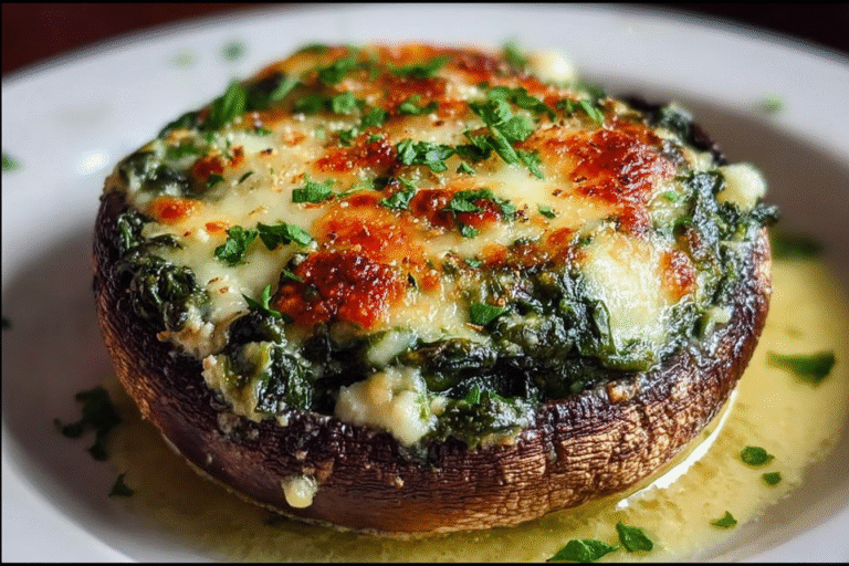 Spinach And Cheese Stuffed Portobello Mushroom 64.Png