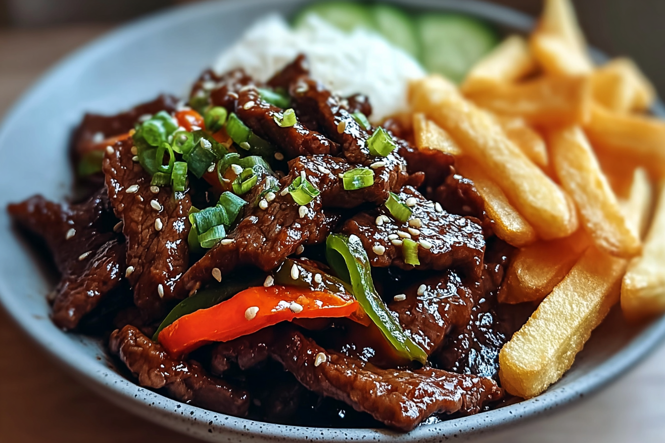 Crispy Sticky Mongolian Beef Recipe With Sweet Savory Sauce 6 Sticky Beef Stir Fry