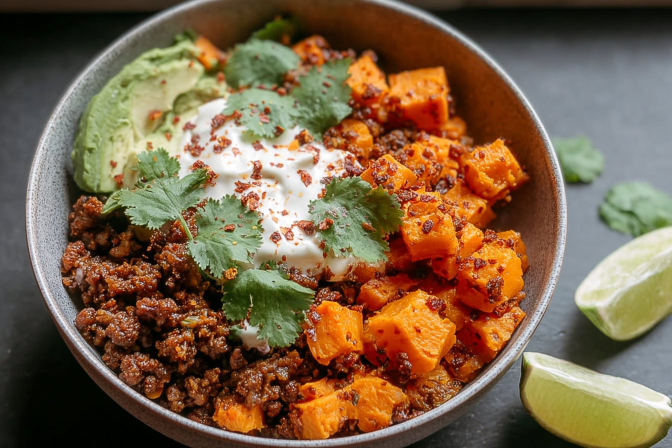 Sweet Potato Taco Bowl With Fresh Veggies And Zesty Seasoning 6 Sweet Potato Taco Bowls