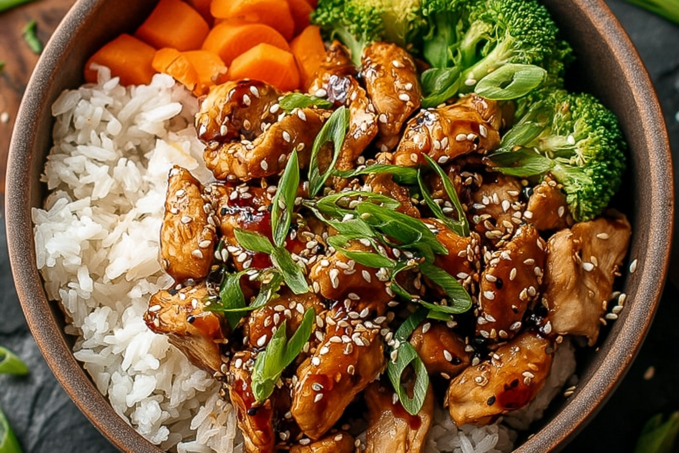 Teriyaki Chicken Rice Bowl Recipe With Simple Savory Sauce 6 Teriyaki Chicken Rice Bowl