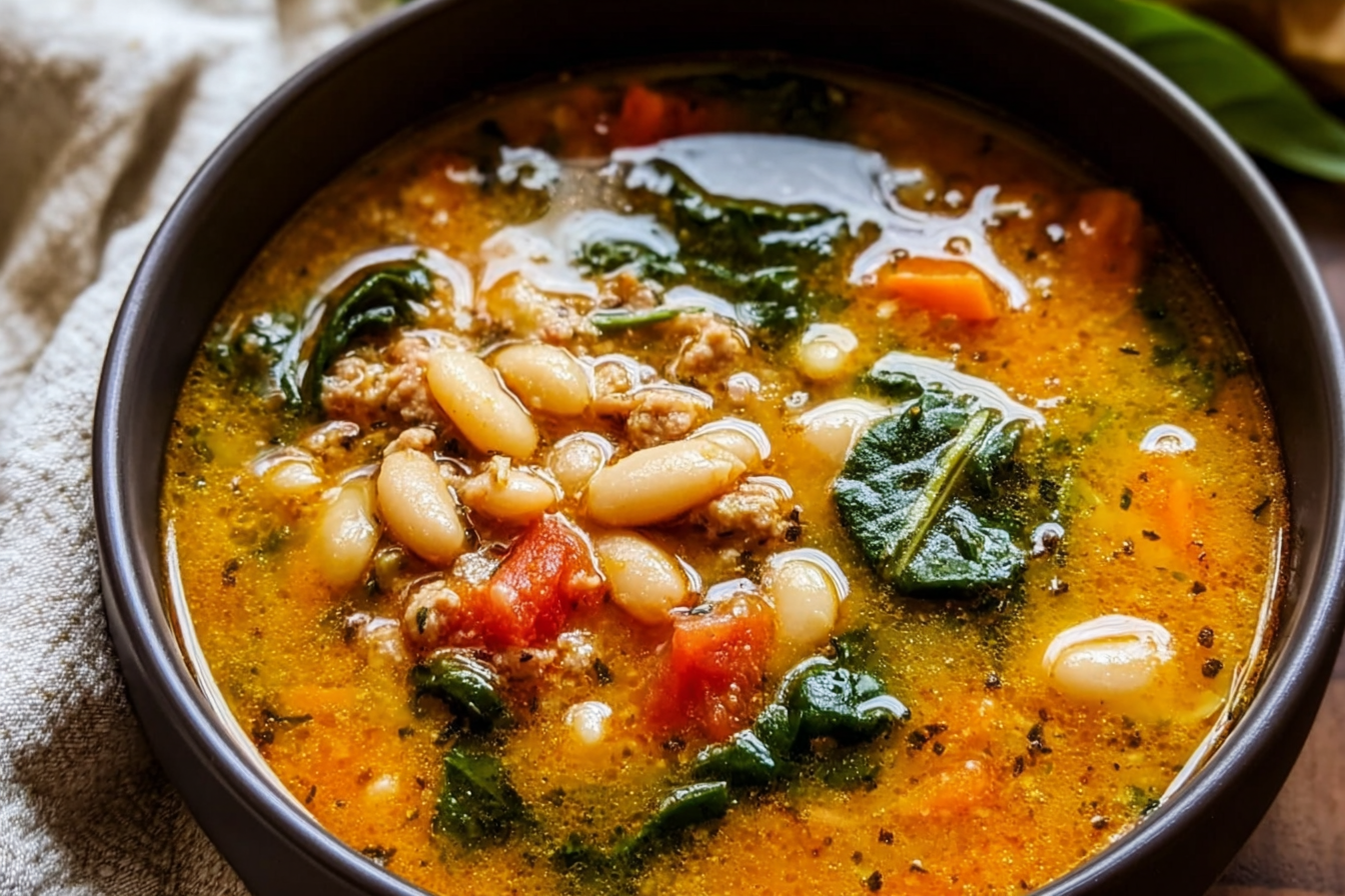 Tuscan White Bean Soup Recipe With Rich Herbs And Vegetables 6 Tuscan White Bean Soup