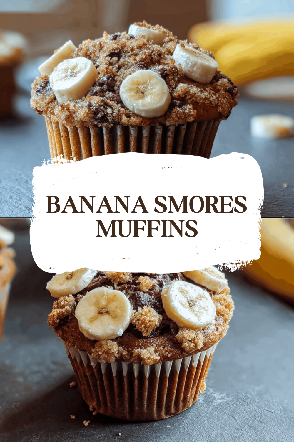 Banana S'Mores Muffins Recipe 7 Banana Smores Muffins