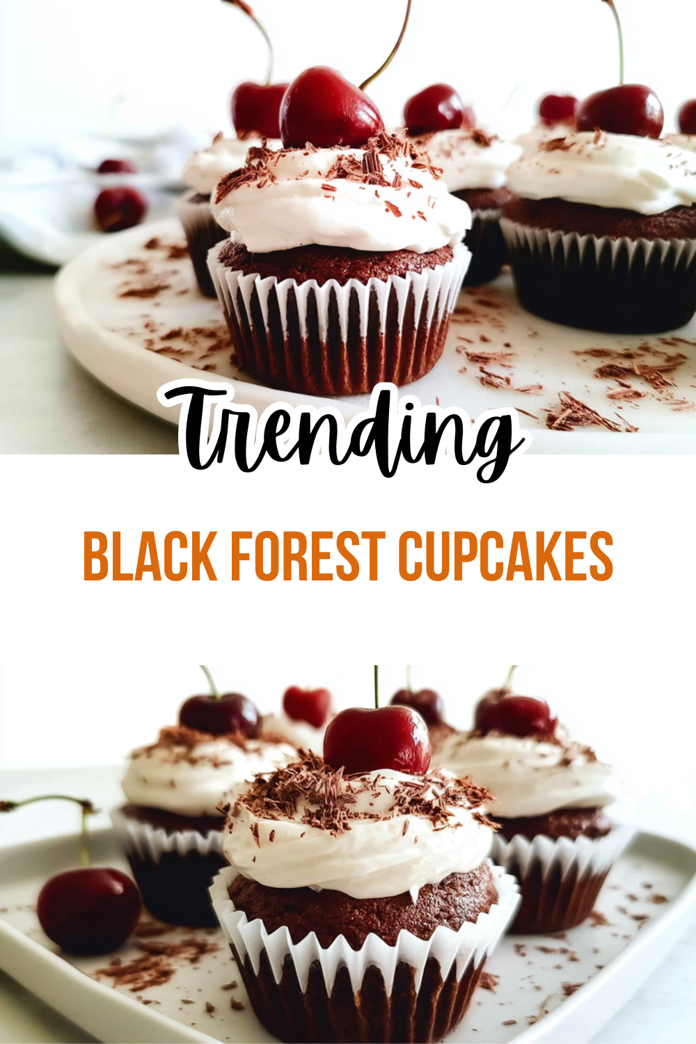 Black Forest Cupcakes Recipe With Cherries And Cream 7 Black Forest Cupcakes