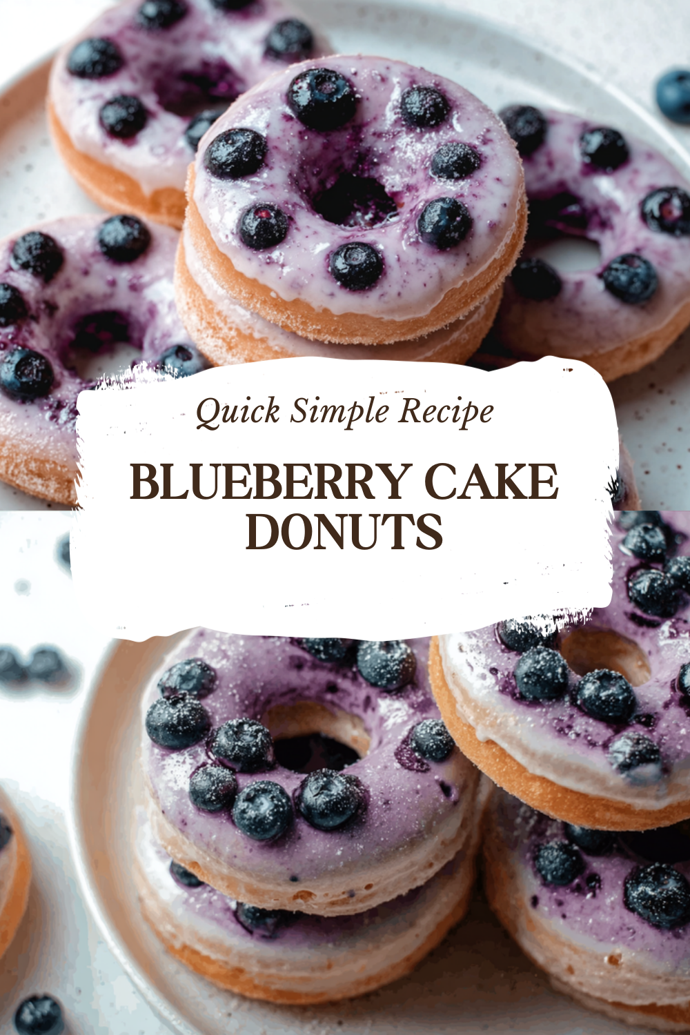 Blueberry Cake Donuts