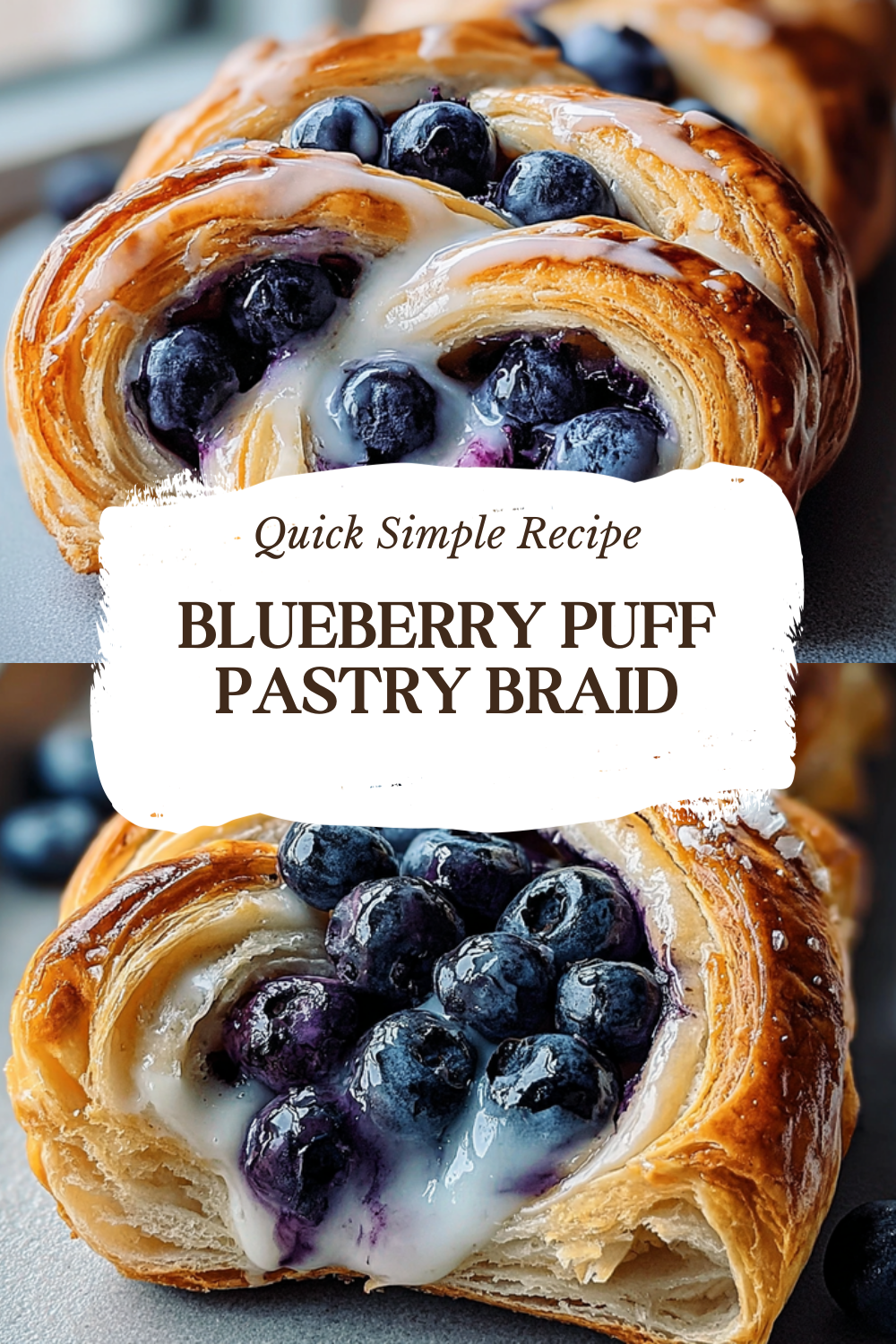 Blueberry Cream Cheese Pastry Braid Recipe 7 Blueberry Puff Pastry Braid