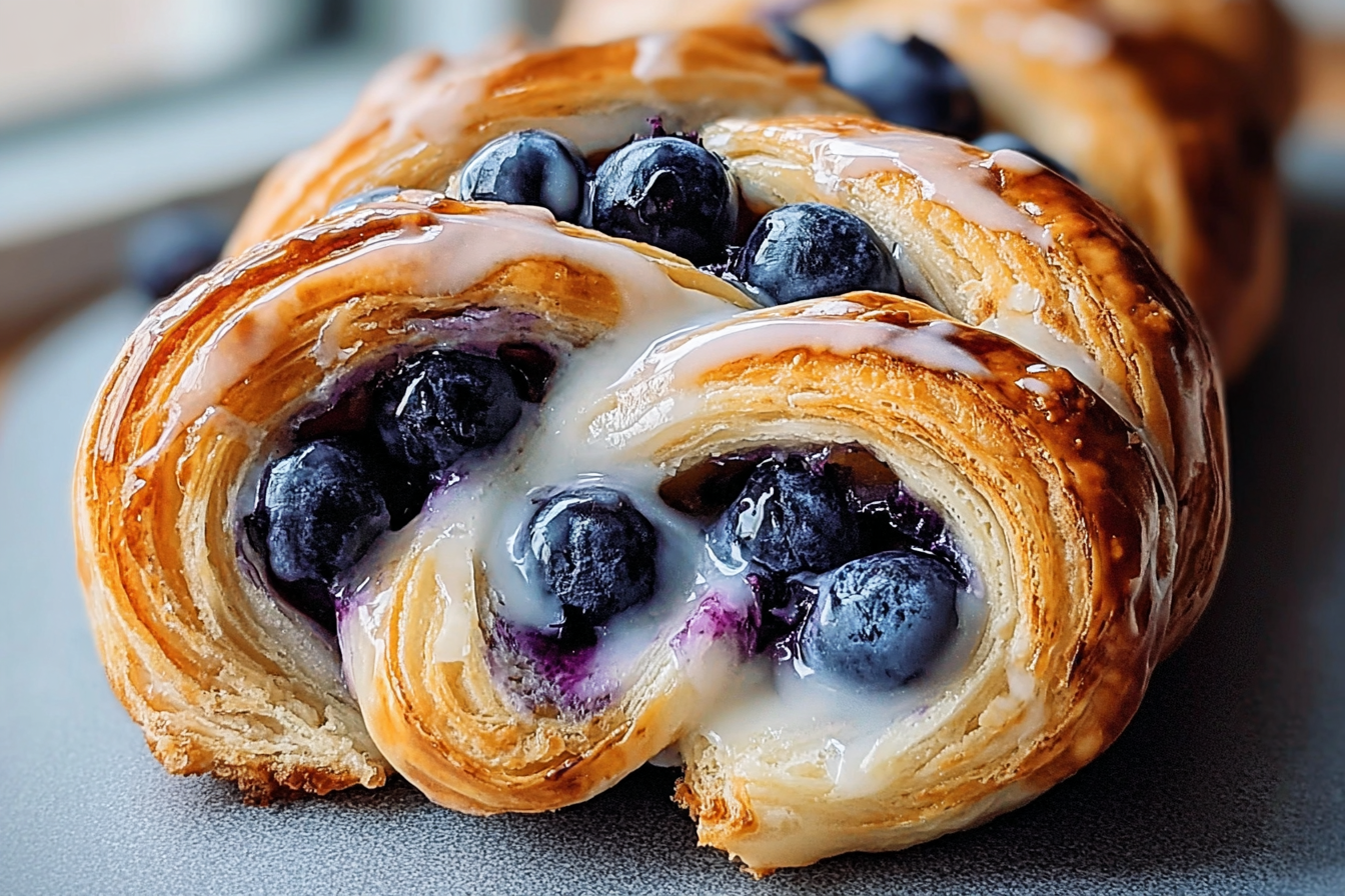 Blueberry Cream Cheese Pastry Braid Recipe 6 Blueberry Puff Pastry Braid