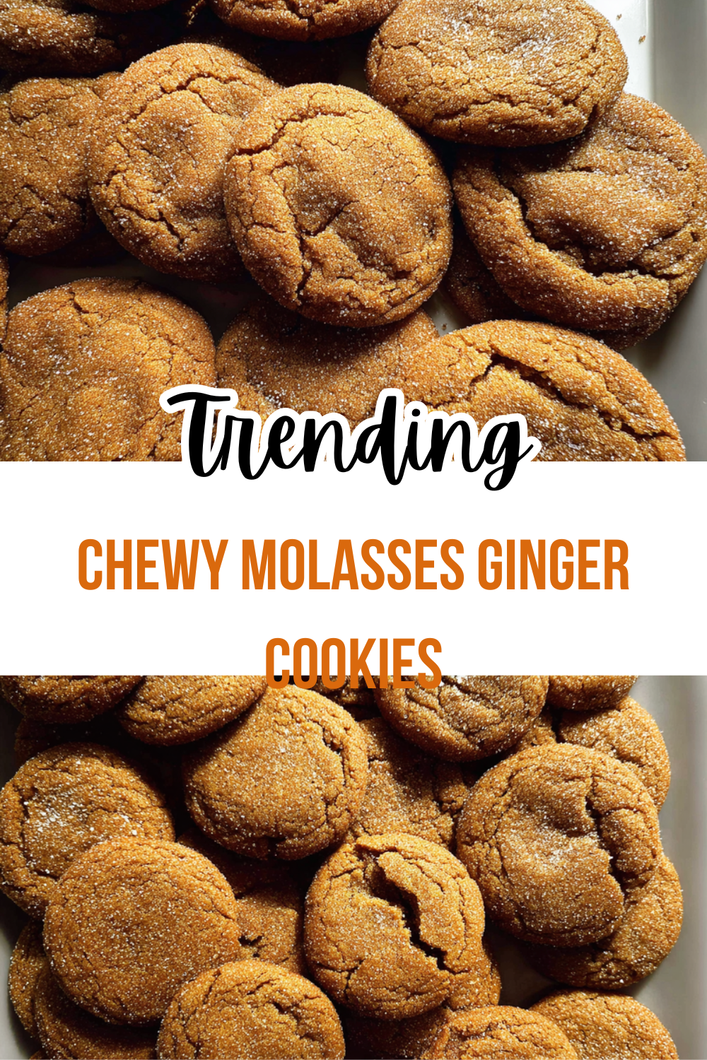 Chewy Molasses Ginger Cookies