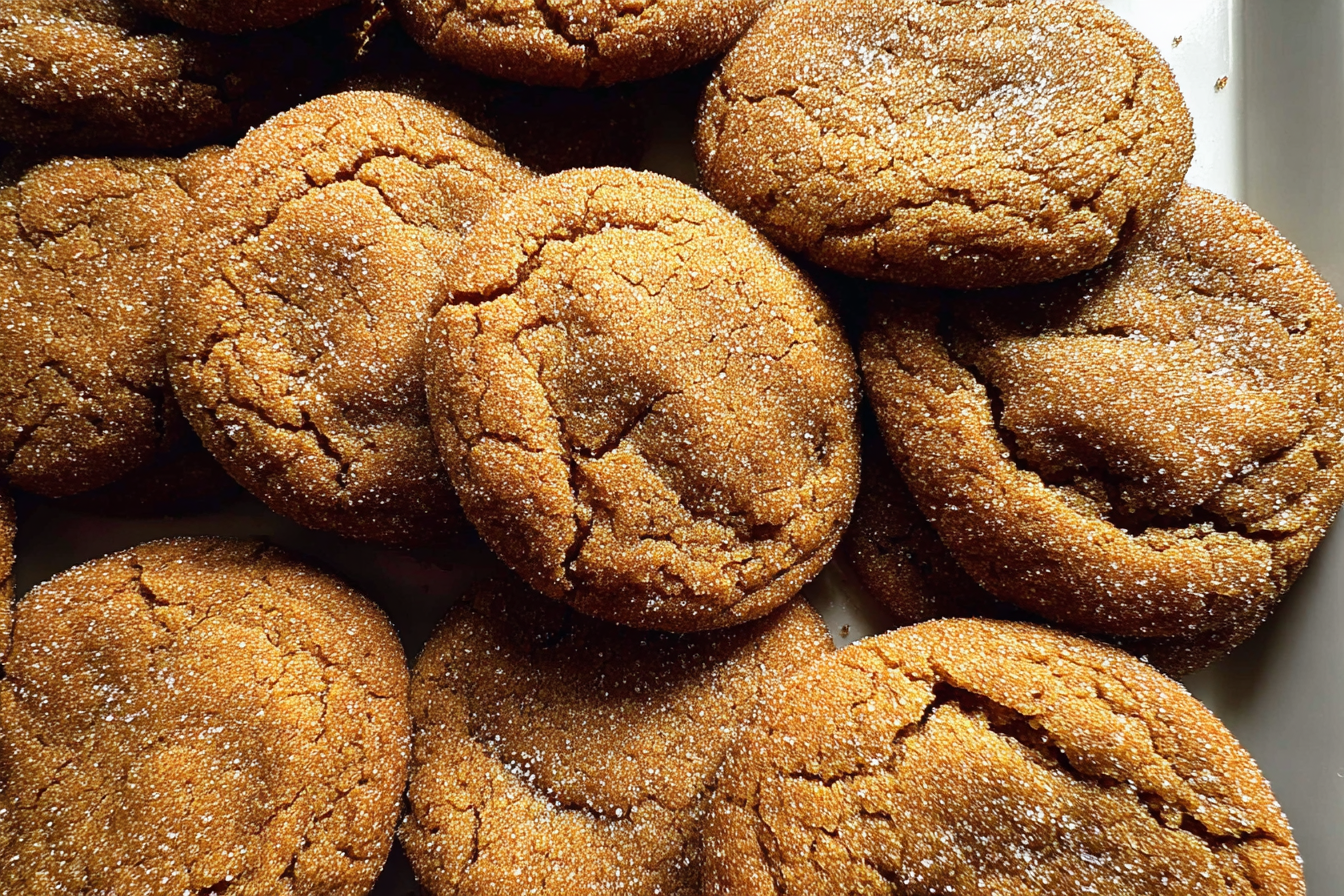 Chewy Molasses Ginger Cookies