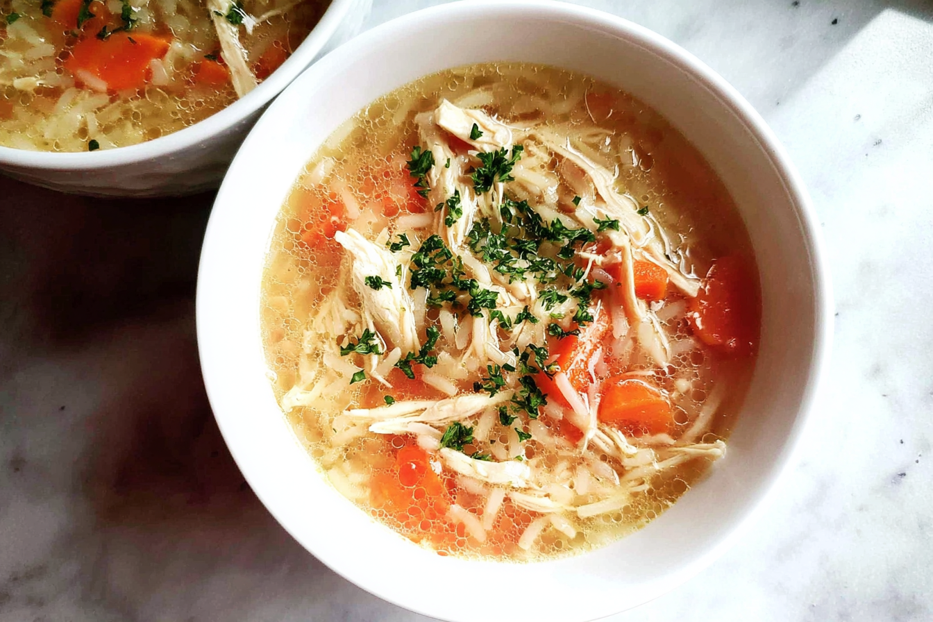 Chicken And Rice Soup Recipe Easy Homemade Comfort 6 Chicken And Rice Soup