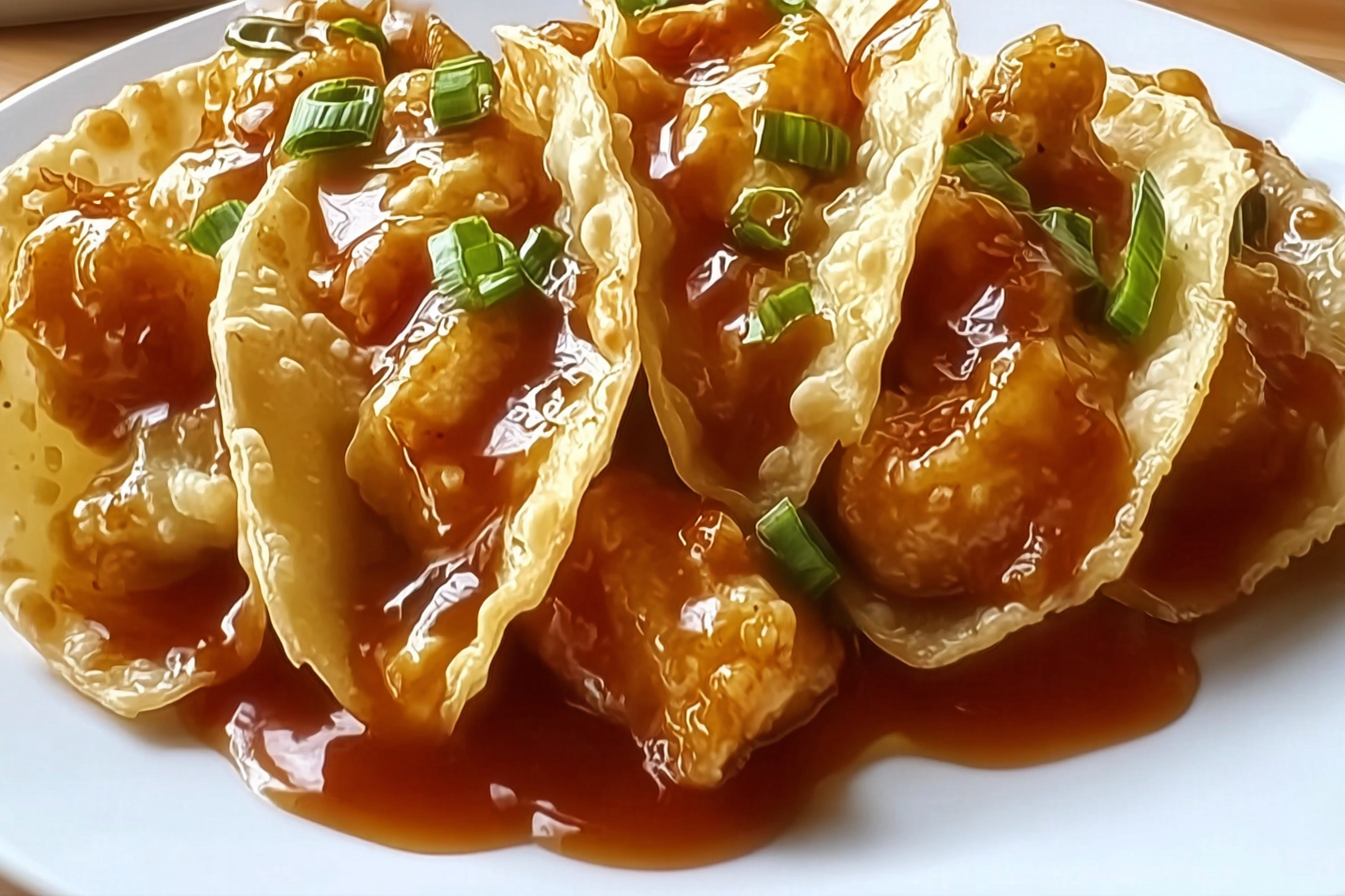Chicken Wonton Tacos