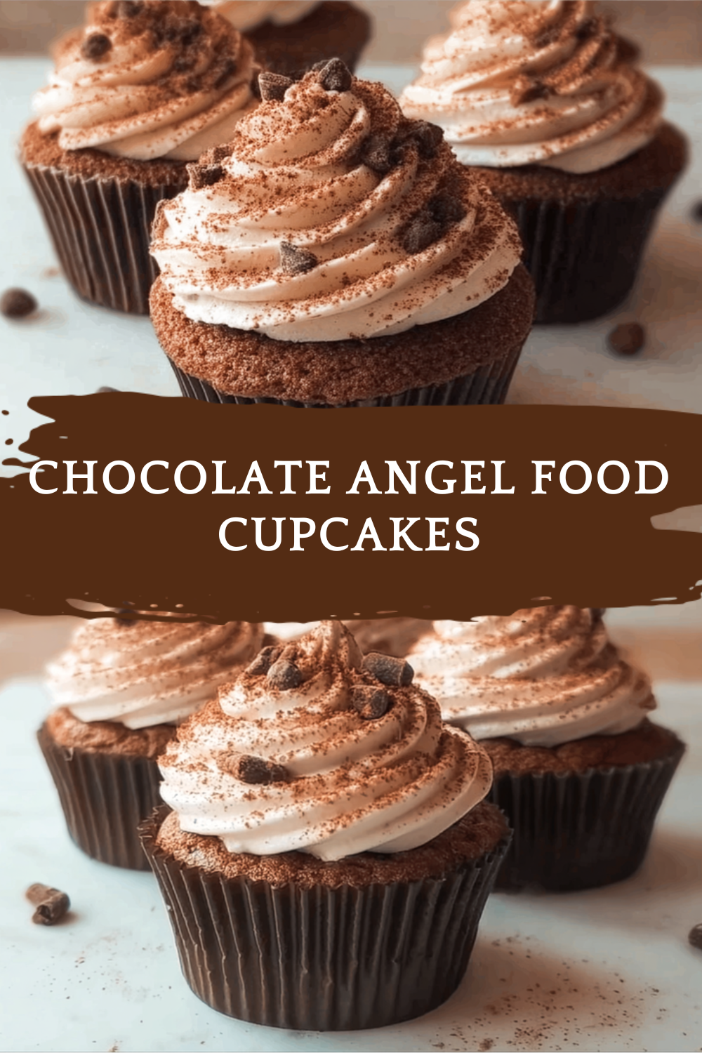 Chocolate Angel Food Cupcakes Recipe Light And Fluffy 7 Chocolate Angel Food Cupcakes