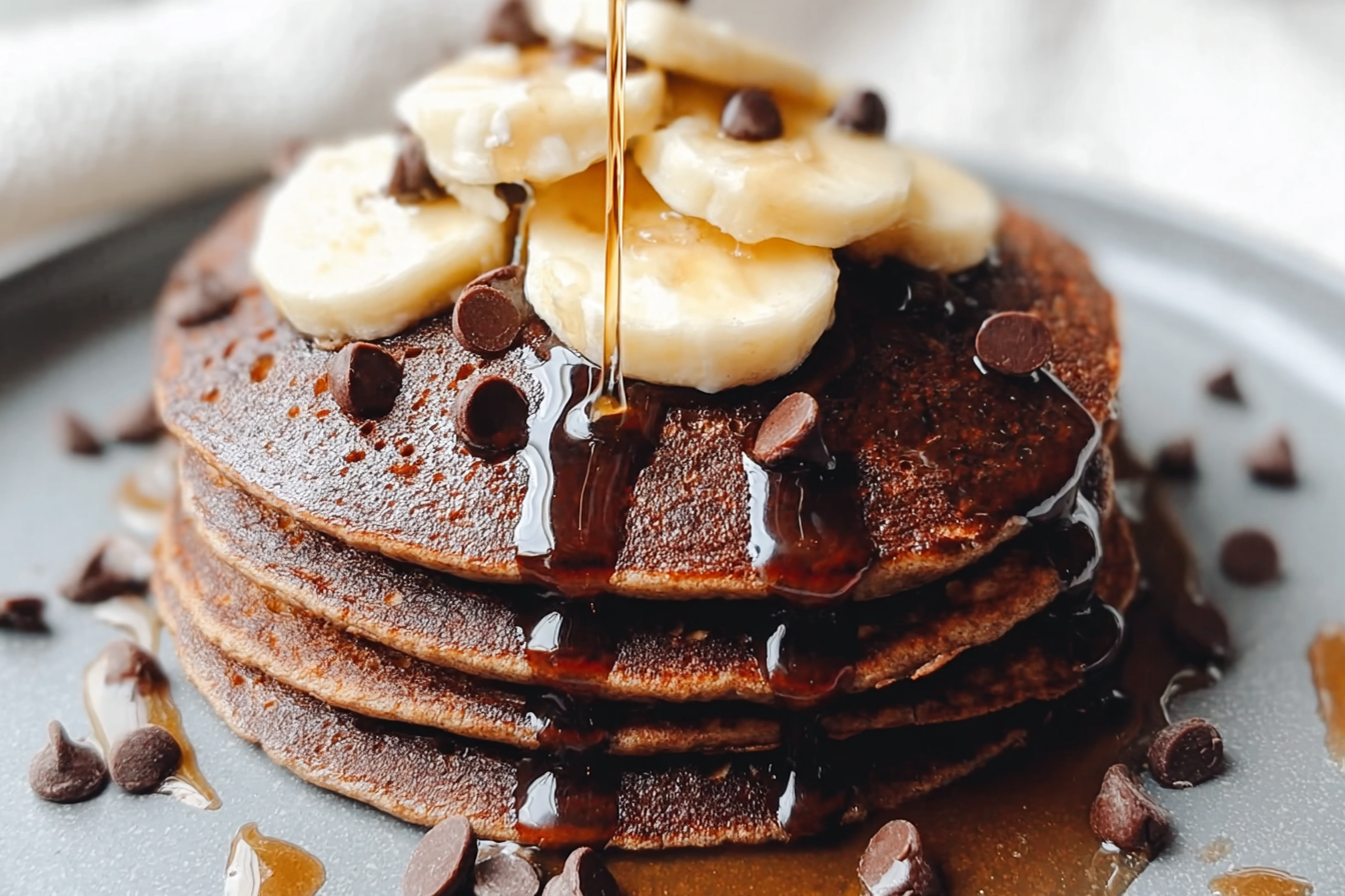 Banana Chocolate Pancakes Recipe 6 Chocolate Banana Pancakes