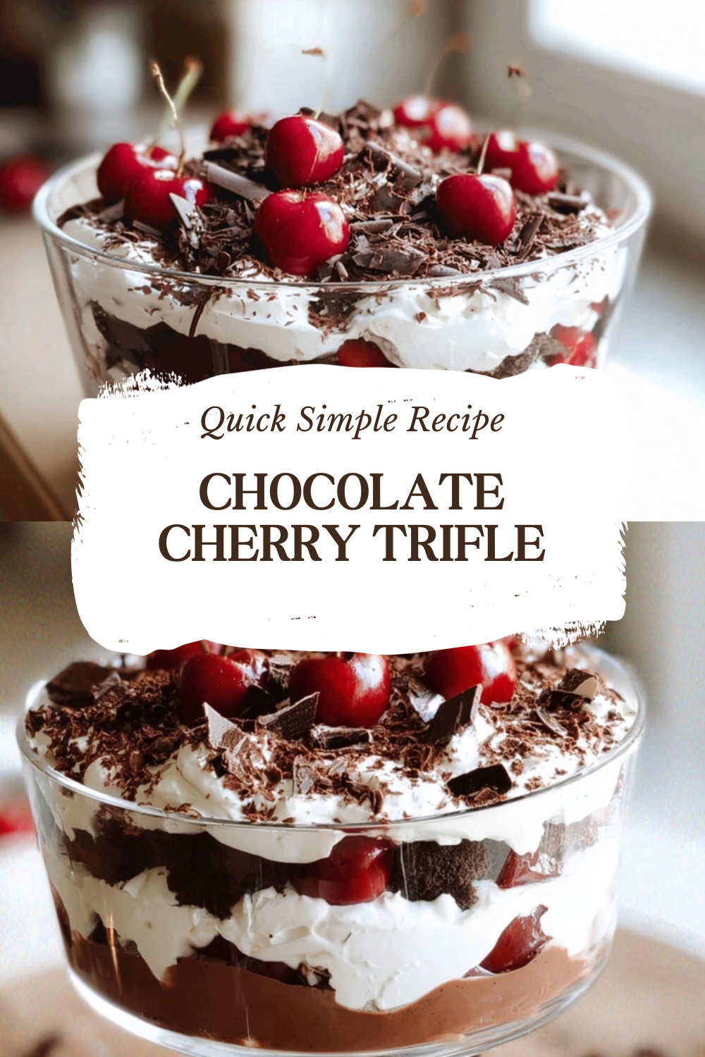 Chocolate Cherry Trifle