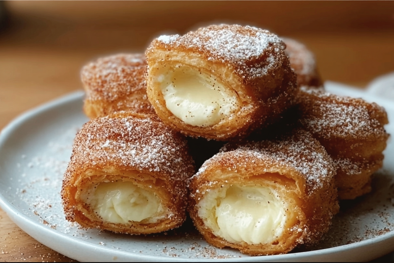 Churro Stuffed Cheesecake Bites