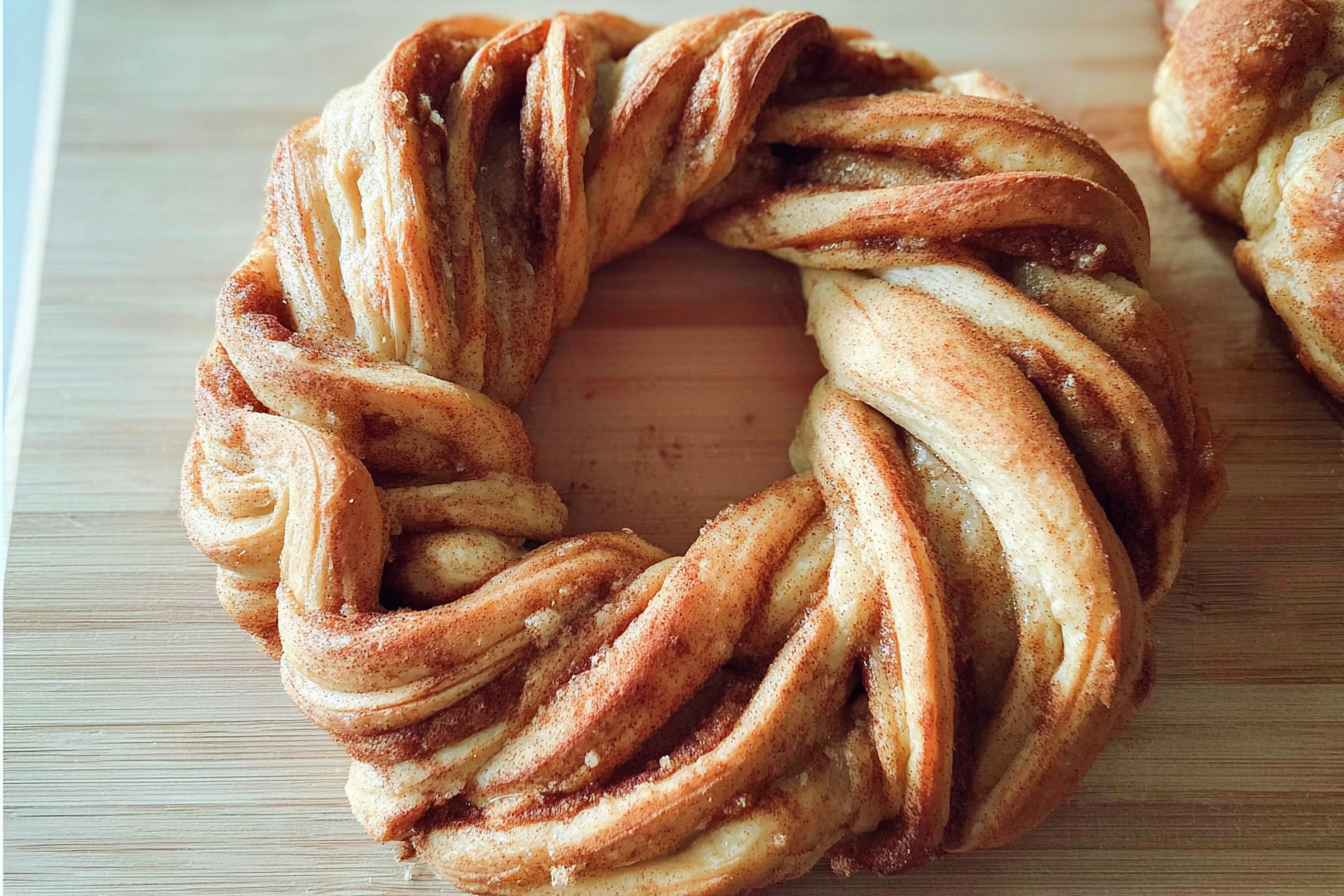 Cinnamon Roll Wreath Recipe Easy Holiday Pull Apart Treat 6 Cinnamon Swirl Wreath Bread