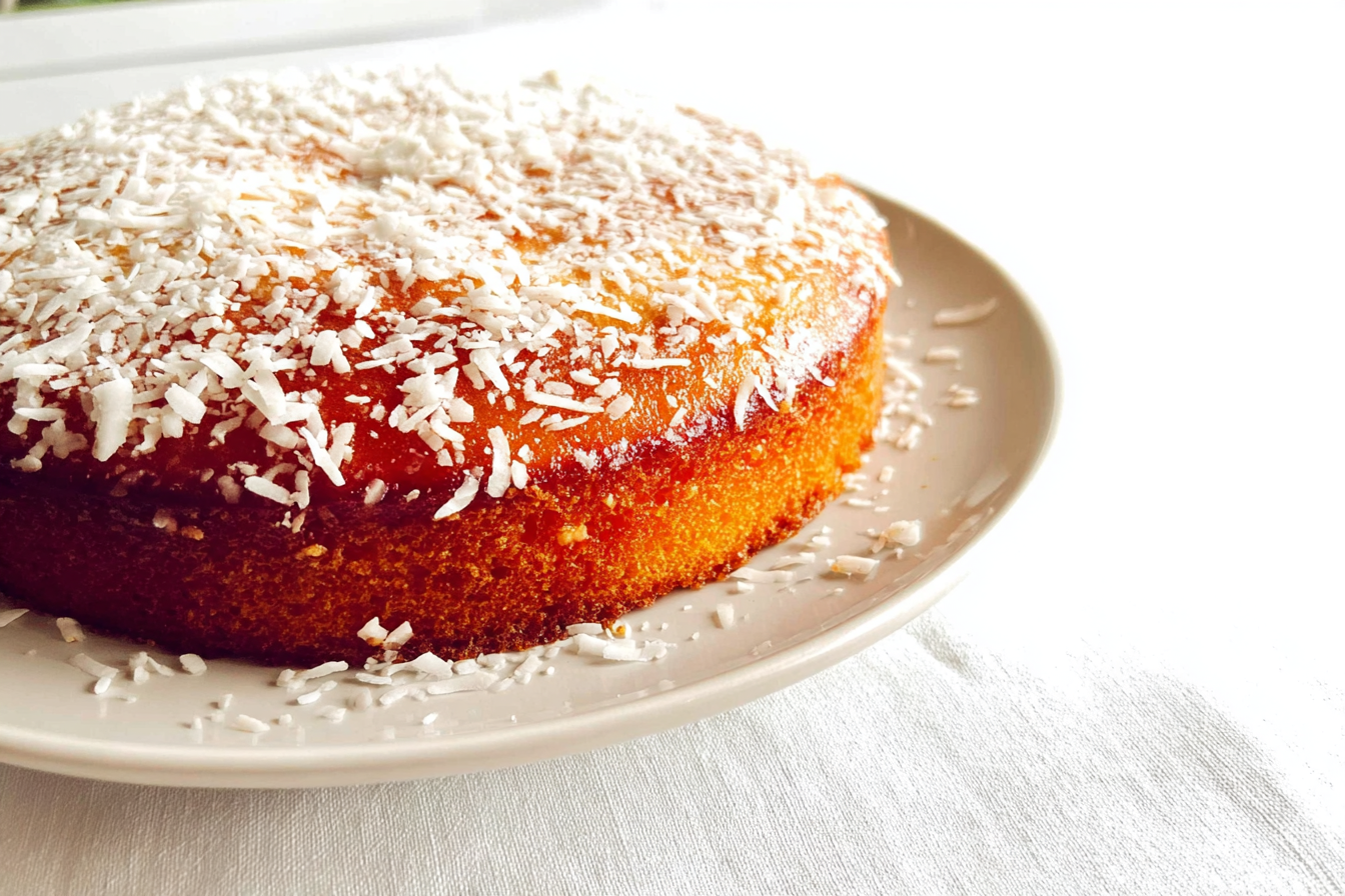 Coconut Jam Cake