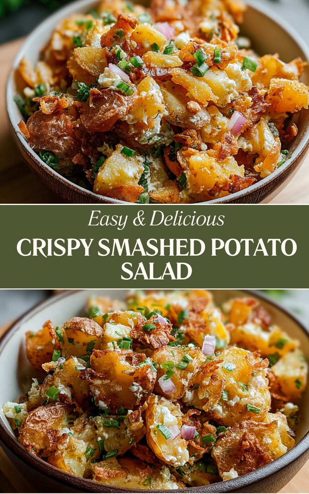 Crispy Smashed Potato Salad