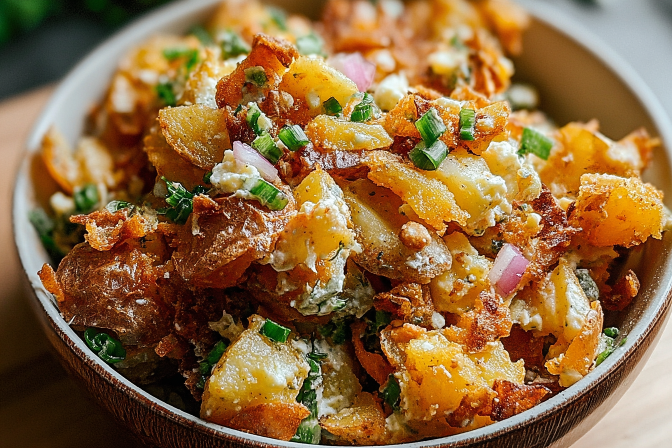 Crispy Smashed Potato Salad