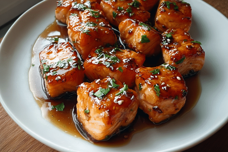 Honey Butter Garlic Glazed Salmon Bites 35.Png