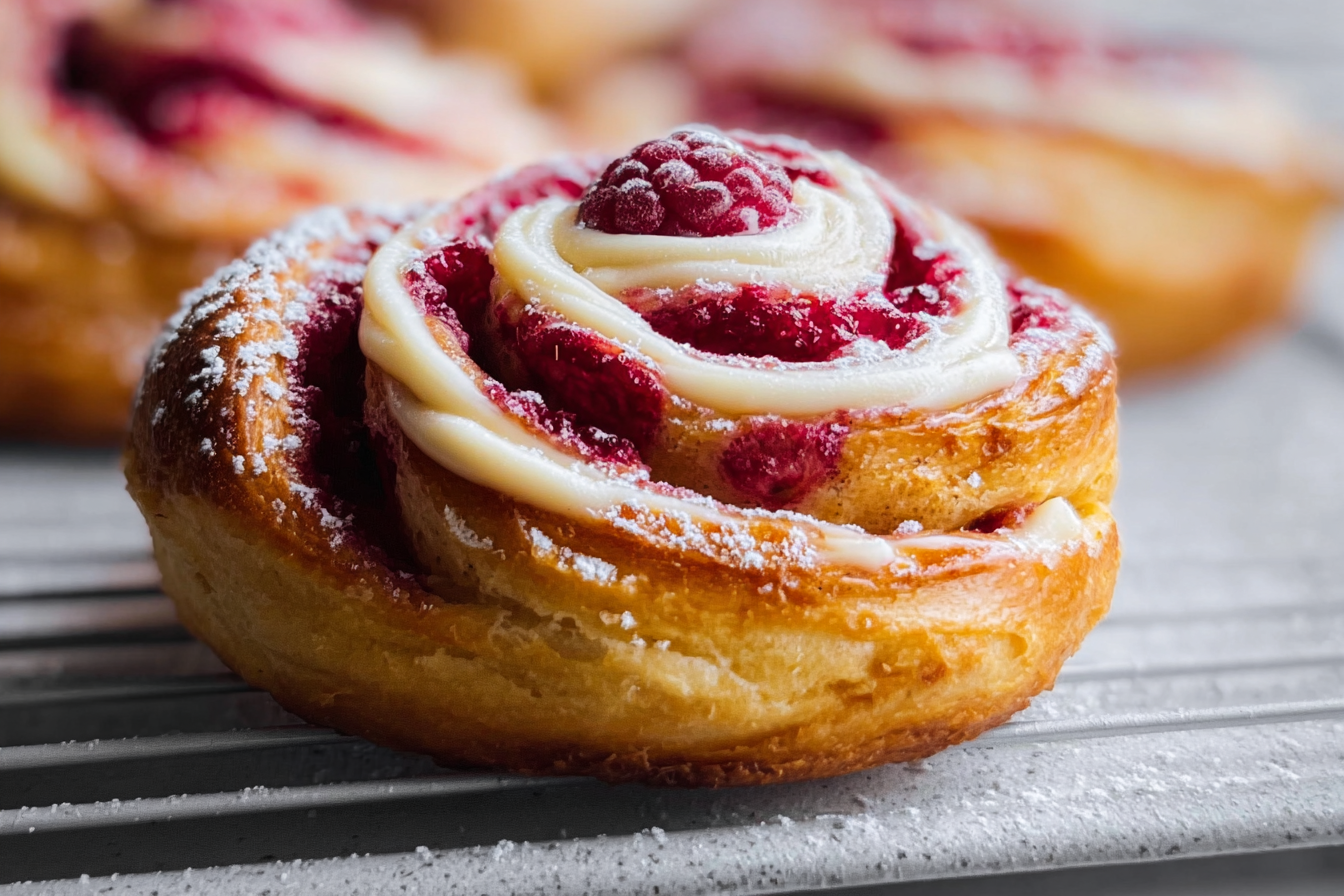 Lagkagesnegle Recipe: Raspberry Swirls With Vanilla Pastry Cream 6 Lagkagesnegle Raspberry Swirls Vanilla Pastry Cream