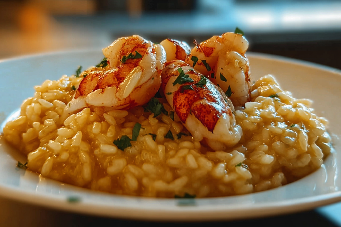 Lemon Butter Lobster Risotto