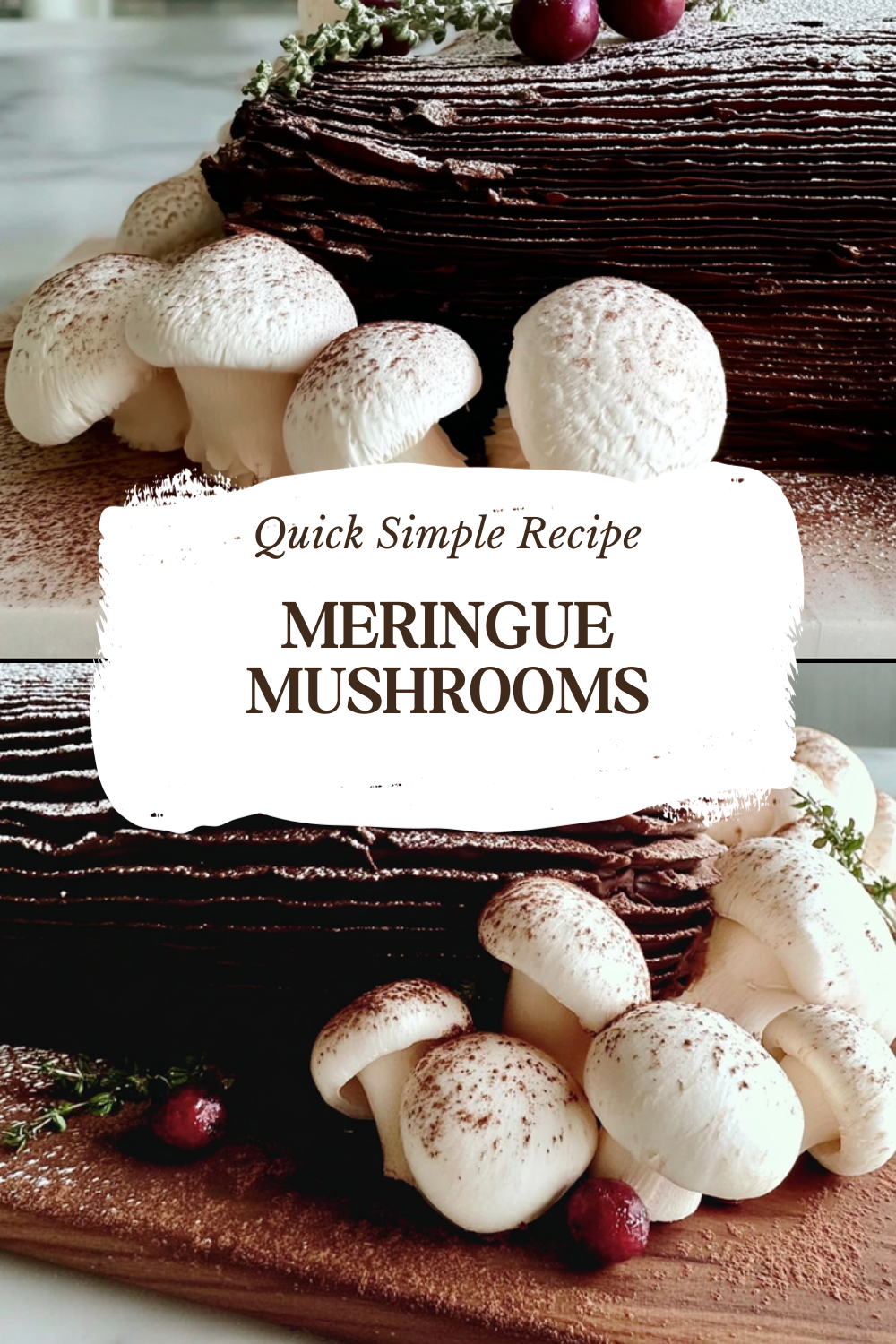 Meringue Mushrooms