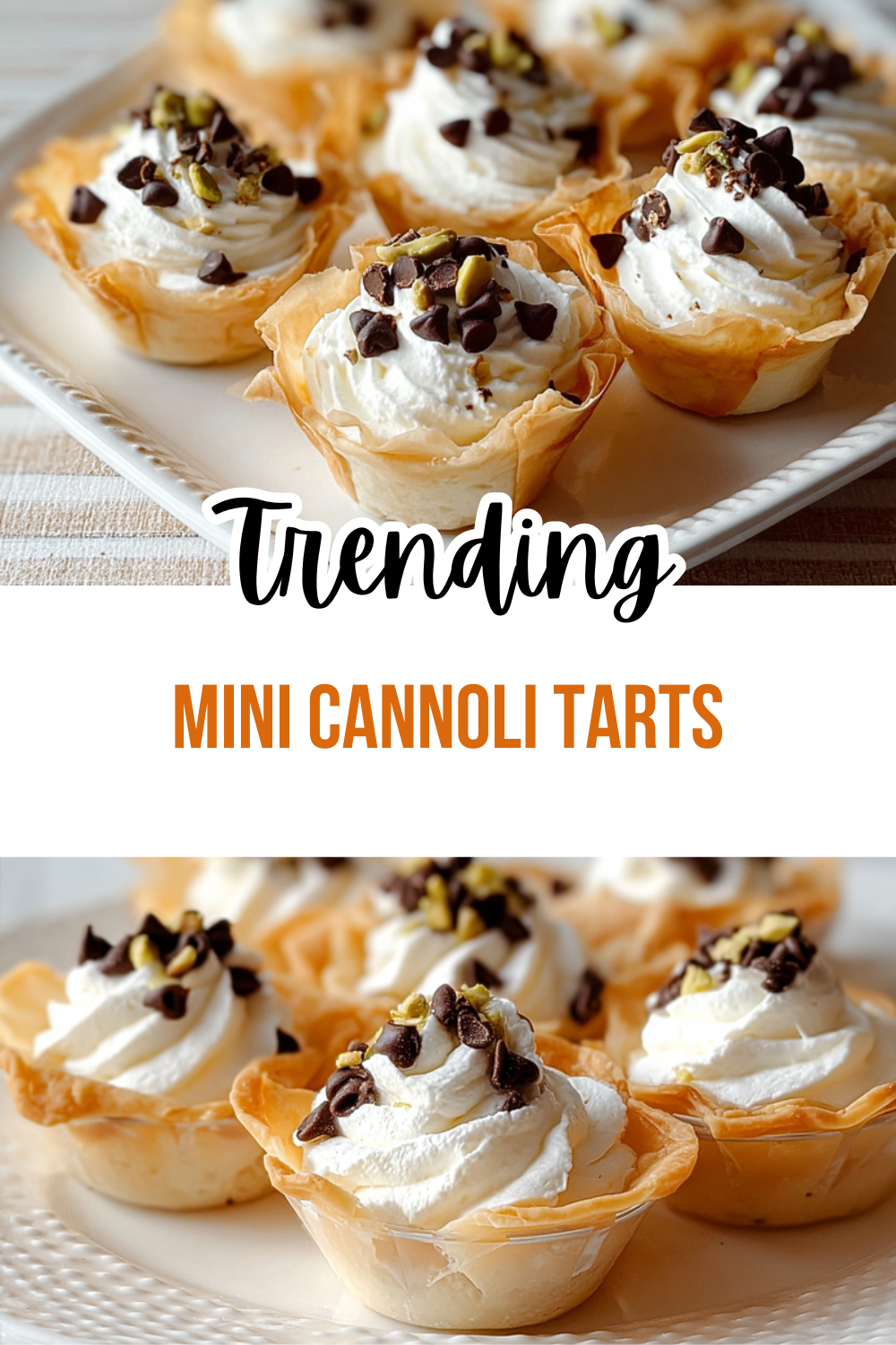 Mini Cannoli Tarts