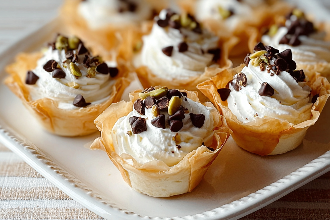 Mini Cannoli Tarts