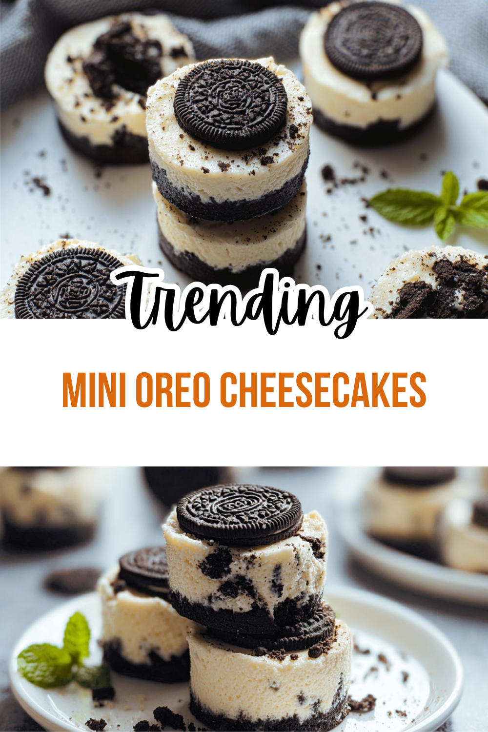 Mini Oreo Cheesecakes