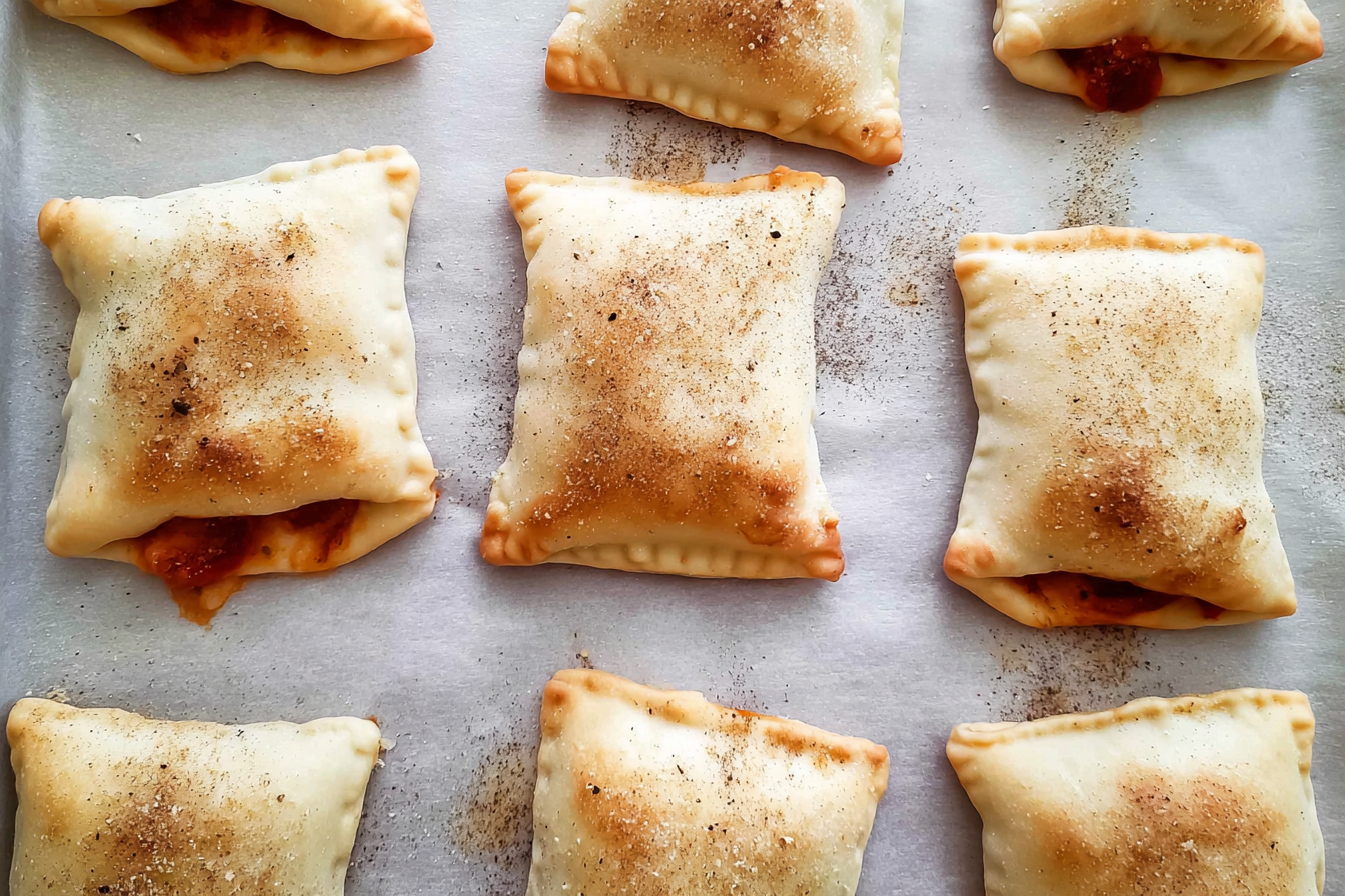 Homemade Easy Cheesy Pizza Pockets Recipe 6 Mini Pizza Pockets
