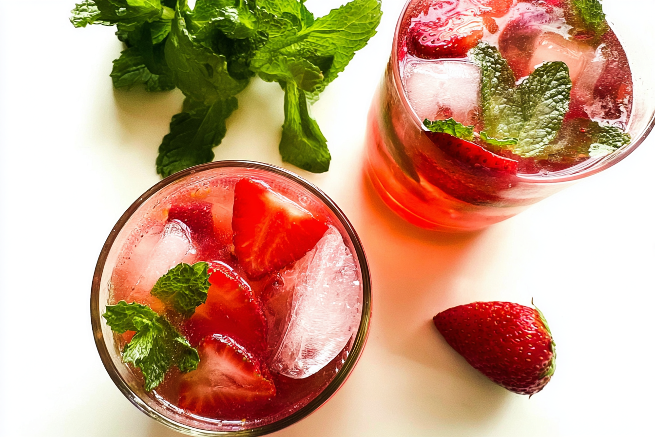 Mint Strawberry Cooler