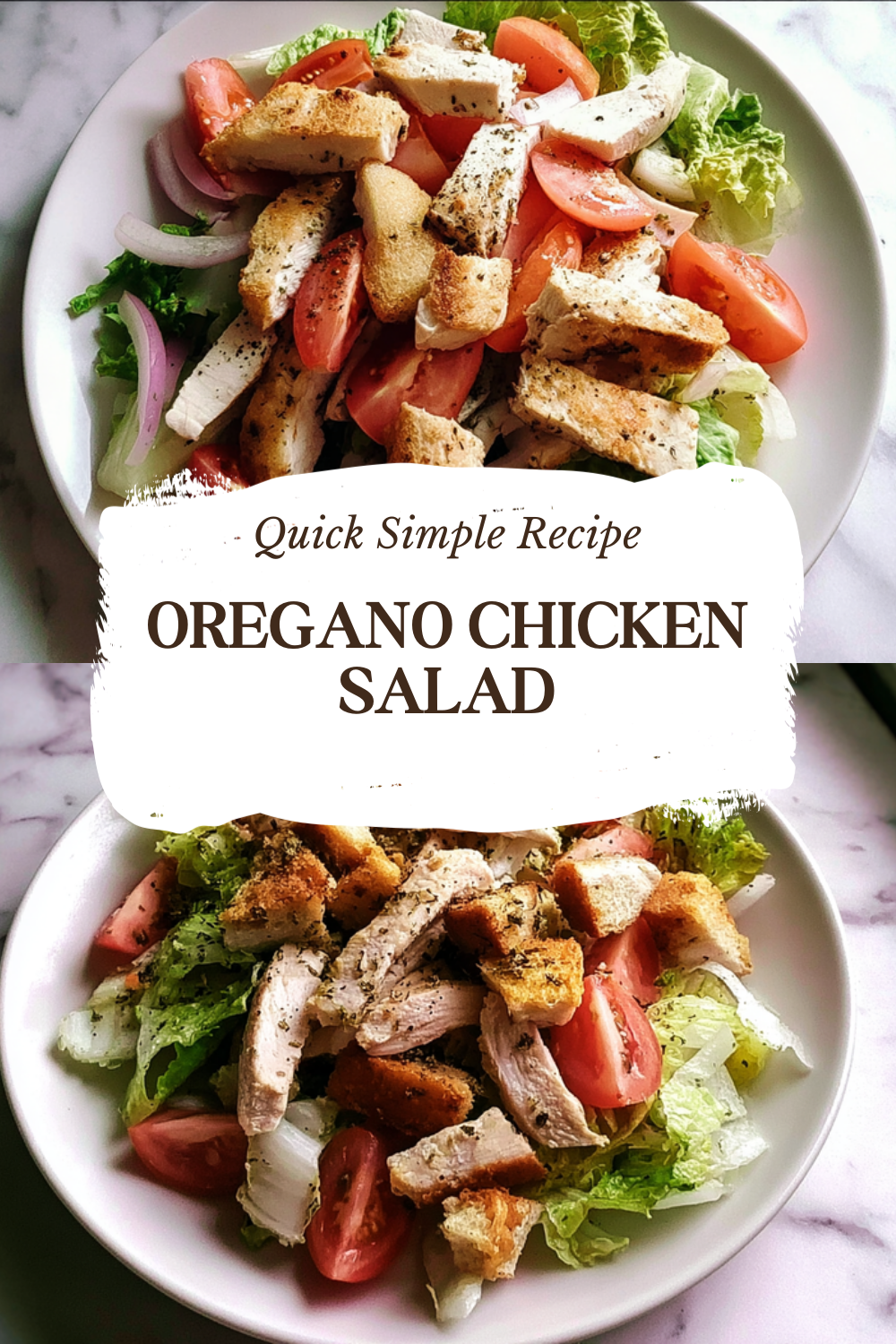 Chopped Salad With Chicken And Lemon Oregano Dressing 4 Oregano Chicken Salad