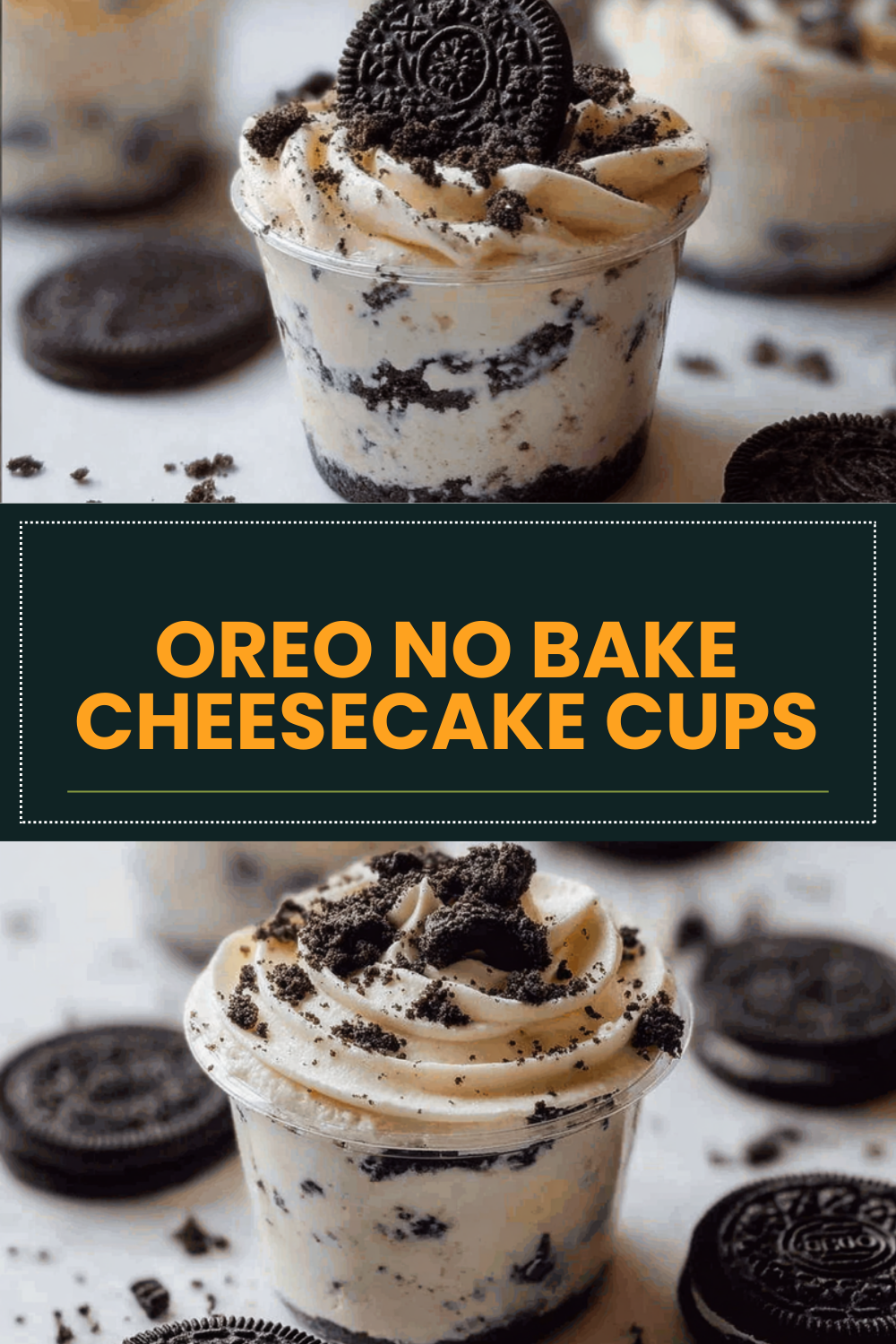 No Bake Oreo Cheesecake Cups 7 Oreo No Bake Cheesecake Cups