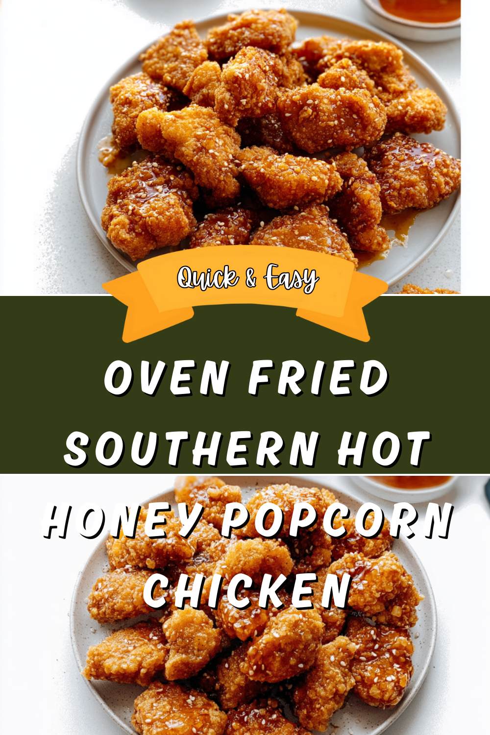 Oven Fried Popcorn Chicken With Southern Hot Honey 7 Oven Fried Southern Hot Honey Popcorn Chicken