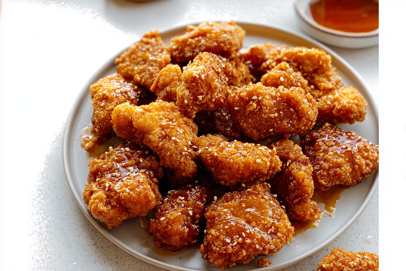 Oven Fried Popcorn Chicken With Southern Hot Honey 6 Oven Fried Southern Hot Honey Popcorn Chicken
