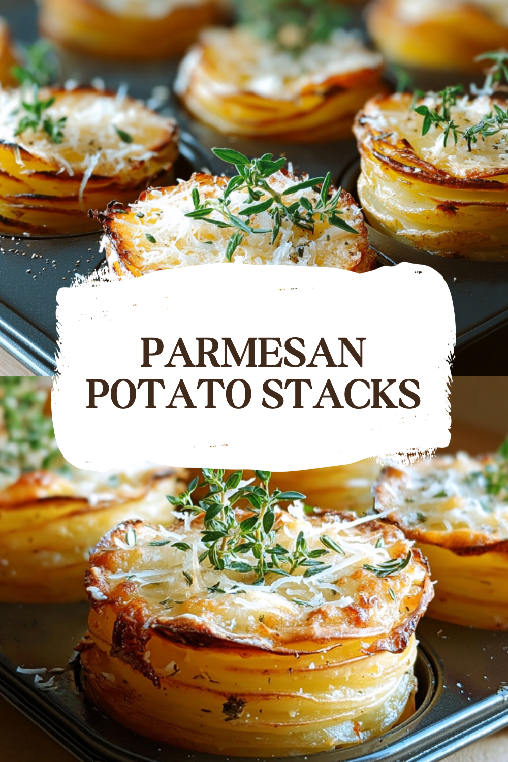 Parmesan Potato Stacks