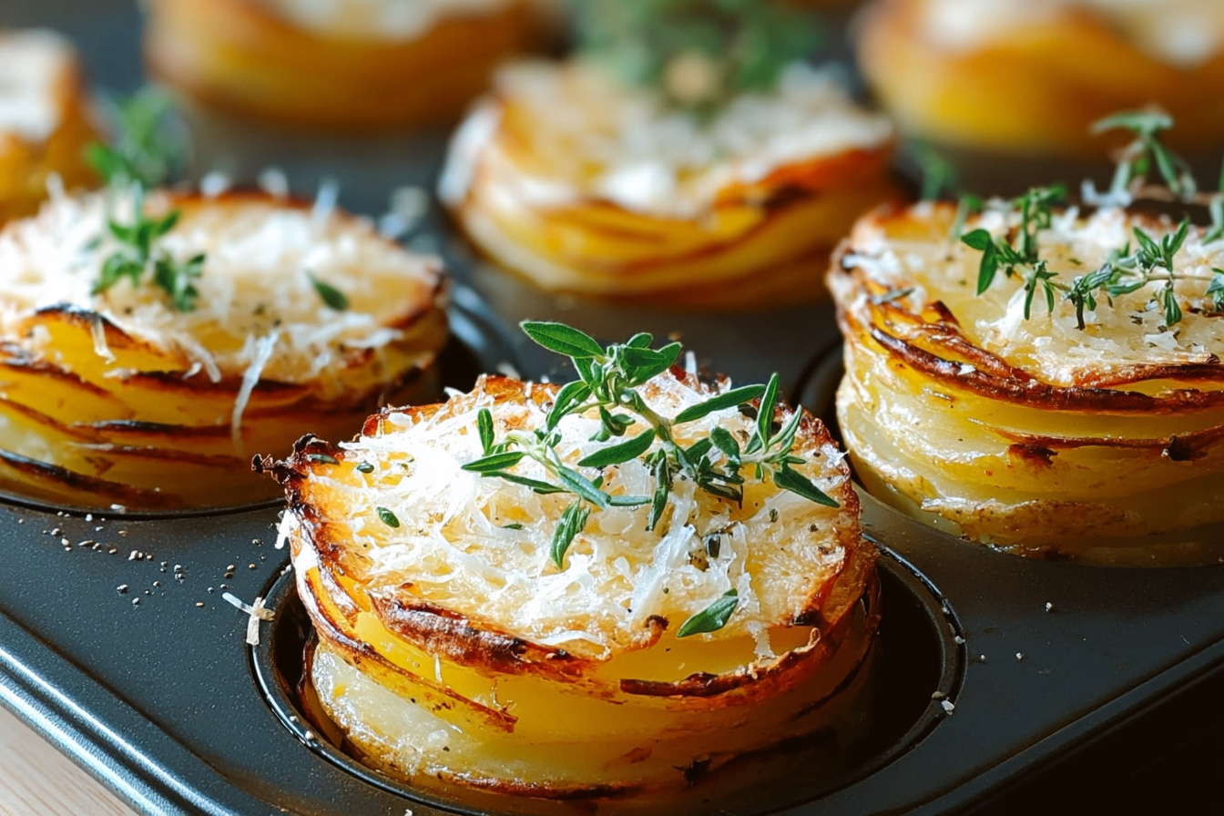 Parmesan Potato Stacks