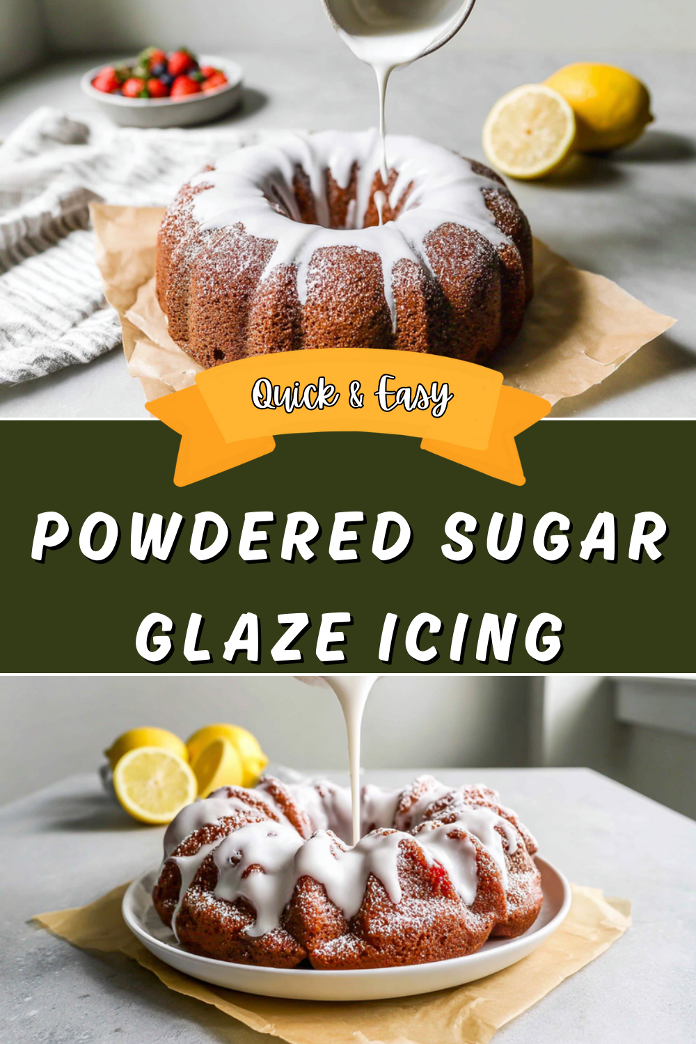 Powdered Sugar Glaze Icing