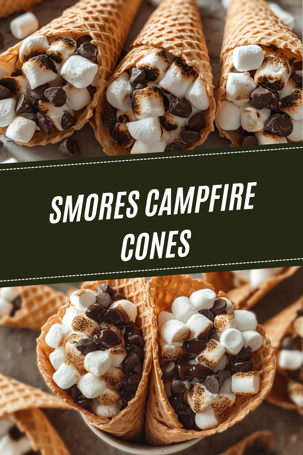 Smores Campfire Cones