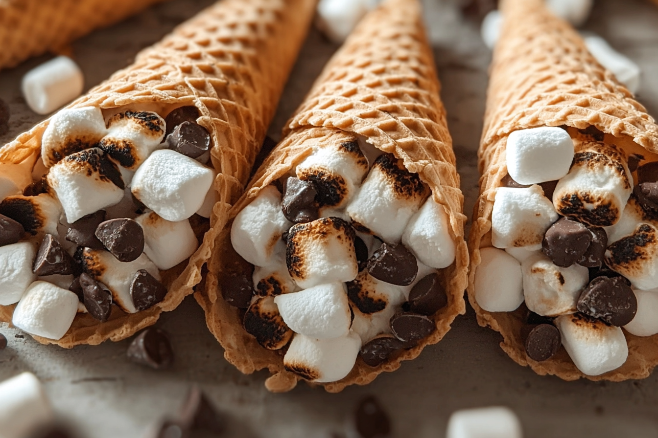 Smores Campfire Cones