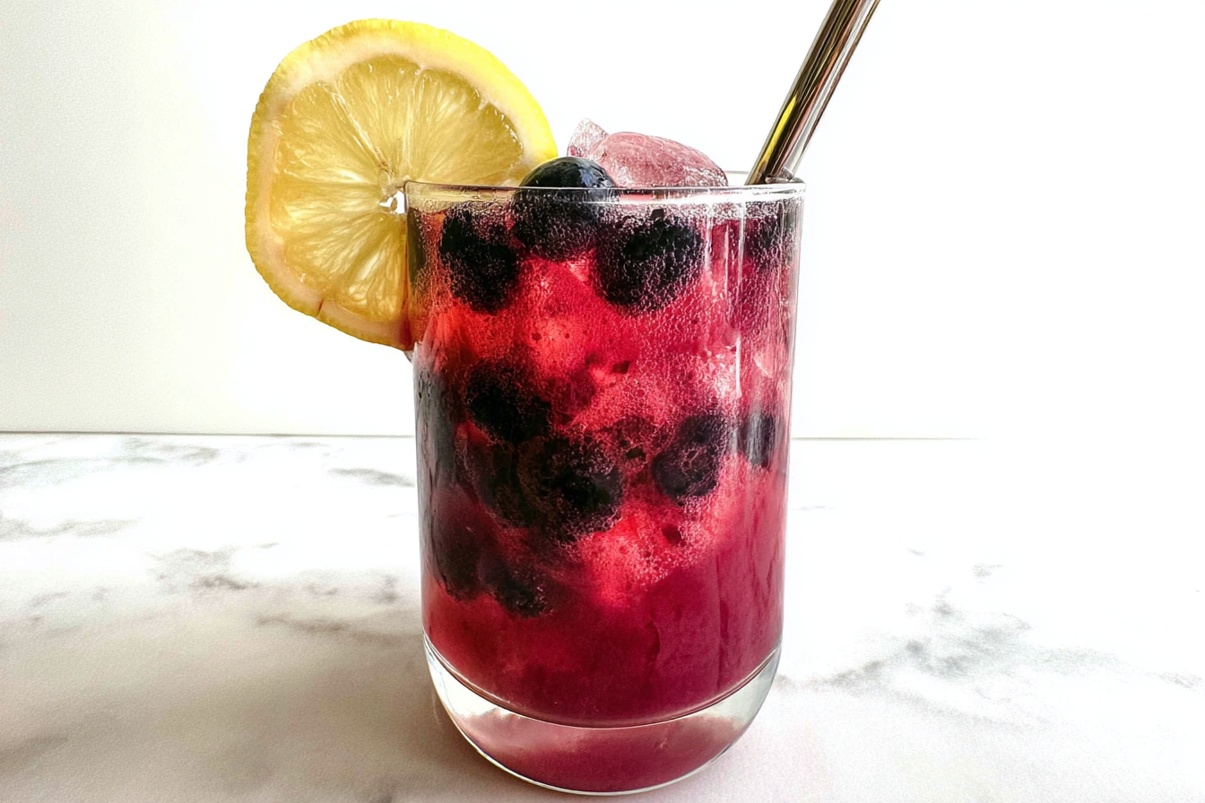 Sparkling Blueberry Lemonade